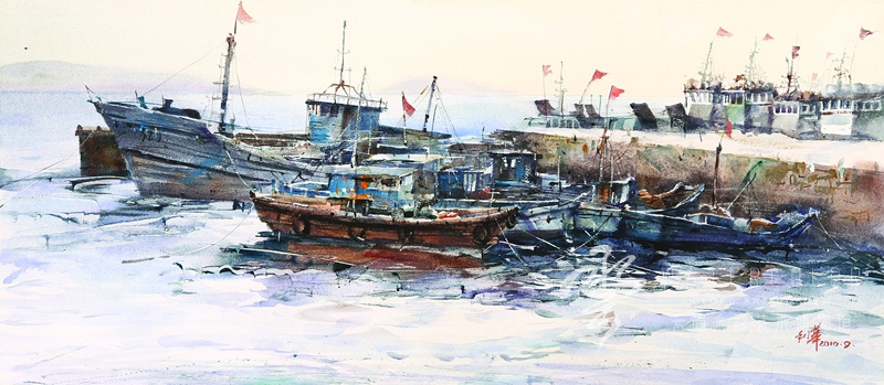 孙利华 《启航》 106*47cm